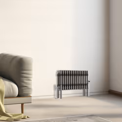 Traditional Cast Iron Style Radiator Raw Metal Central Heating 3 Column - 300x697mm - 3 Column