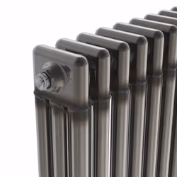 Traditional Cast Iron Style Radiator Raw Metal Central Heating 3 Column - 300x607mm - 3 Column