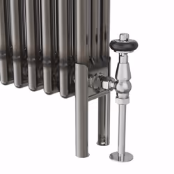 Traditional Cast Iron Style Radiator Raw Metal Central Heating 3 Column - 300x607mm - 3 Column