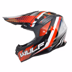 Wulfsport Iconic Adult Helmet + Stratos Gloves + Goggles Off Road Helmet Motocross ATV Crash - Red, S