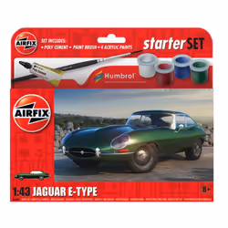 Airfix A55009 Jaguar E-Type Gift Set 1:43 Scale Model kit