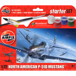 Airfix A55013 Starter Set - North American P-51D Mustang 1:72 Model Kit