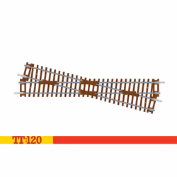 Hornby TT:120 Diamond Crossing Left Hand 166mm TT8019