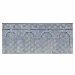 Hornby R7385 Mid Level Arched Retaining Walls x2 Engineers Blue Brick 1:76 OO
