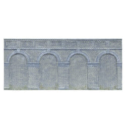 Hornby R7385 Mid Level Arched Retaining Walls x2 Engineers Blue Brick 1:76 OO
