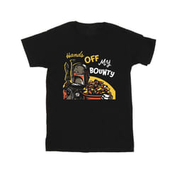 Star Wars Mens Boba Fett Hands Off My Bounty T-Shirt - L, Black