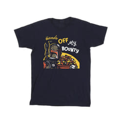 Star Wars Mens Boba Fett Hands Off My Bounty T-Shirt - XXL, Navy Blue