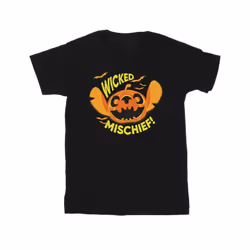 Disney Mens Lilo And Stitch Wicked Mischief T-Shirt - S, Black
