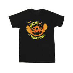 Disney Mens Lilo And Stitch Wicked Mischief T-Shirt - S, Black