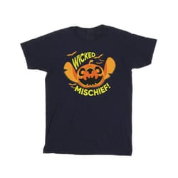 Disney Mens Lilo And Stitch Wicked Mischief T-Shirt - XXL, Navy Blue