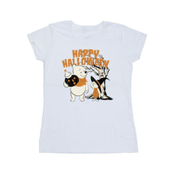 Disney Womens/Ladies Winnie The Pooh And Piglet Happy Halloween Cotton T-Shirt - XXL, White