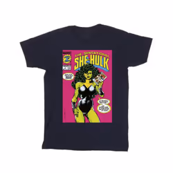Marvel Mens She-Hulk: Attorney At Law Second Chance T-Shirt - M, Navy Blue