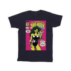 Marvel Mens She-Hulk: Attorney At Law Second Chance T-Shirt - M, Navy Blue