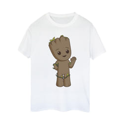 Marvel Womens/Ladies I Am Groot Cute Groot Cotton Boyfriend T-Shirt - M, White