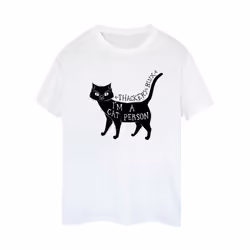 Disney Womens/Ladies Hocus Pocus A Cat Person Cotton Boyfriend T-Shirt - M, White