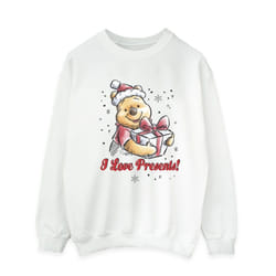Disney Mens Winnie The Pooh Love Presents Sweatshirt - M, White