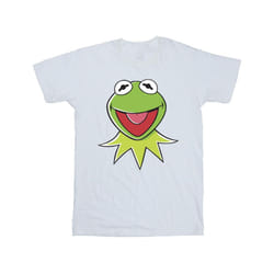 Disney Mens Muppets Kermit Head T-Shirt - L, White