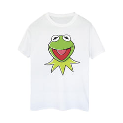 Disney Womens/Ladies Muppets Kermit Head Cotton Boyfriend T-Shirt - XXL, White