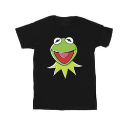 Disney Boys Muppets Kermit Head T-Shirt - 12-13 Years, Black