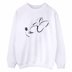 Disney Womens/Ladies Minnie Mouse Nose Up Sweatshirt - S, White