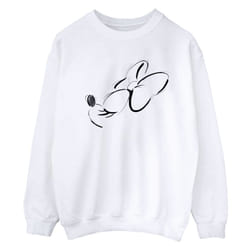 Disney Womens/Ladies Minnie Mouse Nose Up Sweatshirt - S, White