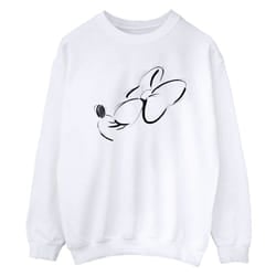 Disney Womens/Ladies Minnie Mouse Nose Up Sweatshirt - M, White