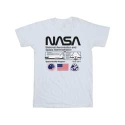 NASA Mens Space Admin T-Shirt - L, White
