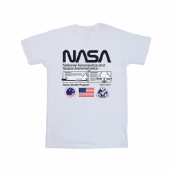 NASA Boys Space Admin T-Shirt - 7-8 Years, White