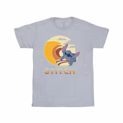 Disney Boys Lilo & Stitch Summer Waves T-Shirt - 5-6 Years, Sports Grey