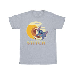 Disney Boys Lilo & Stitch Summer Waves T-Shirt - 5-6 Years, Sports Grey