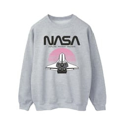 NASA Mens Space Shuttle Sunset Sweatshirt - XL, Sports Grey
