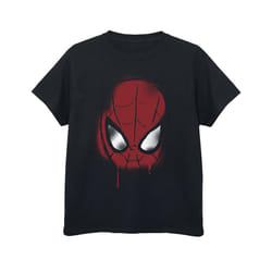 Marvel Boys Spider-Man Face Sketch T-Shirt - 9-11 Years, Black