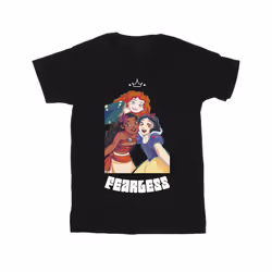 Disney Mens Princess Fearless T-Shirt - M, Black