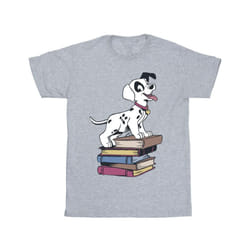 Disney Mens 101 Dalmatians Books T-Shirt - S, Sports Grey
