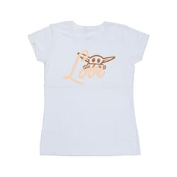 Star Wars Womens/Ladies Grogu Love Cotton T-Shirt - XXL, White