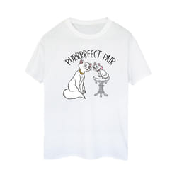 Disney Womens/Ladies The Aristocats Purrfect Pair Cotton Boyfriend T-Shirt