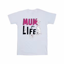 Disney Mens 101 Dalmatians Mum For Life T-Shirt - XXL, White
