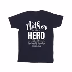 Marvel Mens Avengers Mother Hero T-Shirt - XL, Navy Blue