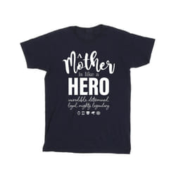 Marvel Mens Avengers Mother Hero T-Shirt - XL, Navy Blue
