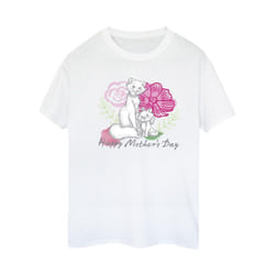 Disney Womens/Ladies The Aristocats Mother's Day Cotton Boyfriend T-Shirt