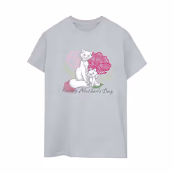 Disney Womens/Ladies The Aristocats Mother's Day Cotton Boyfriend T-Shirt