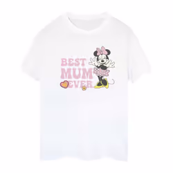 Disney Womens/Ladies Best Mum Ever Cotton Boyfriend T-Shirt - XXL, White
