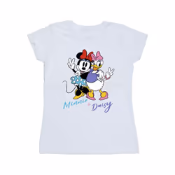 Disney Womens/Ladies Minnie Mouse And Daisy Cotton T-Shirt - M, White