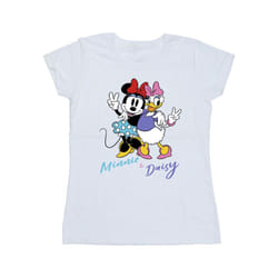 Disney Womens/Ladies Minnie Mouse And Daisy Cotton T-Shirt - XXL, White