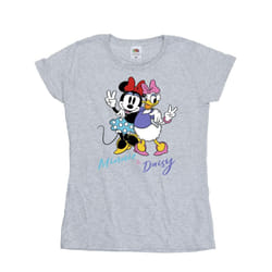 Disney Womens/Ladies Minnie Mouse And Daisy Cotton T-Shirt - S, Sports Grey
