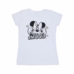Disney Womens/Ladies Minnie Mouse Mood Cotton T-Shirt - S, White