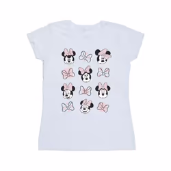 Disney Womens/Ladies Minnie Mouse Multiple Cotton T-Shirt - M, White
