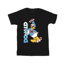 Disney Mens Donald Duck Cool T-Shirt - XXL, Black