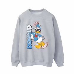Disney Mens Donald Duck Cool Sweatshirt - XL, Sports Grey