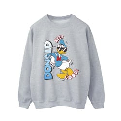 Disney Mens Donald Duck Cool Sweatshirt - XL, Sports Grey
